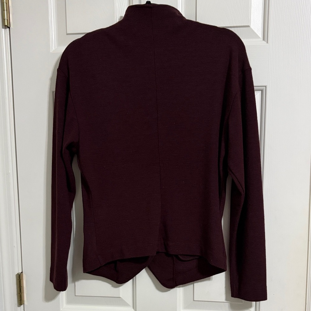 United Colors Of Benetton Burgundy Button-Up Blazer - Picture 4 of 6